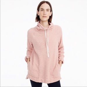 J. Crew Pink Turtleneck Tunic Sweatshirt